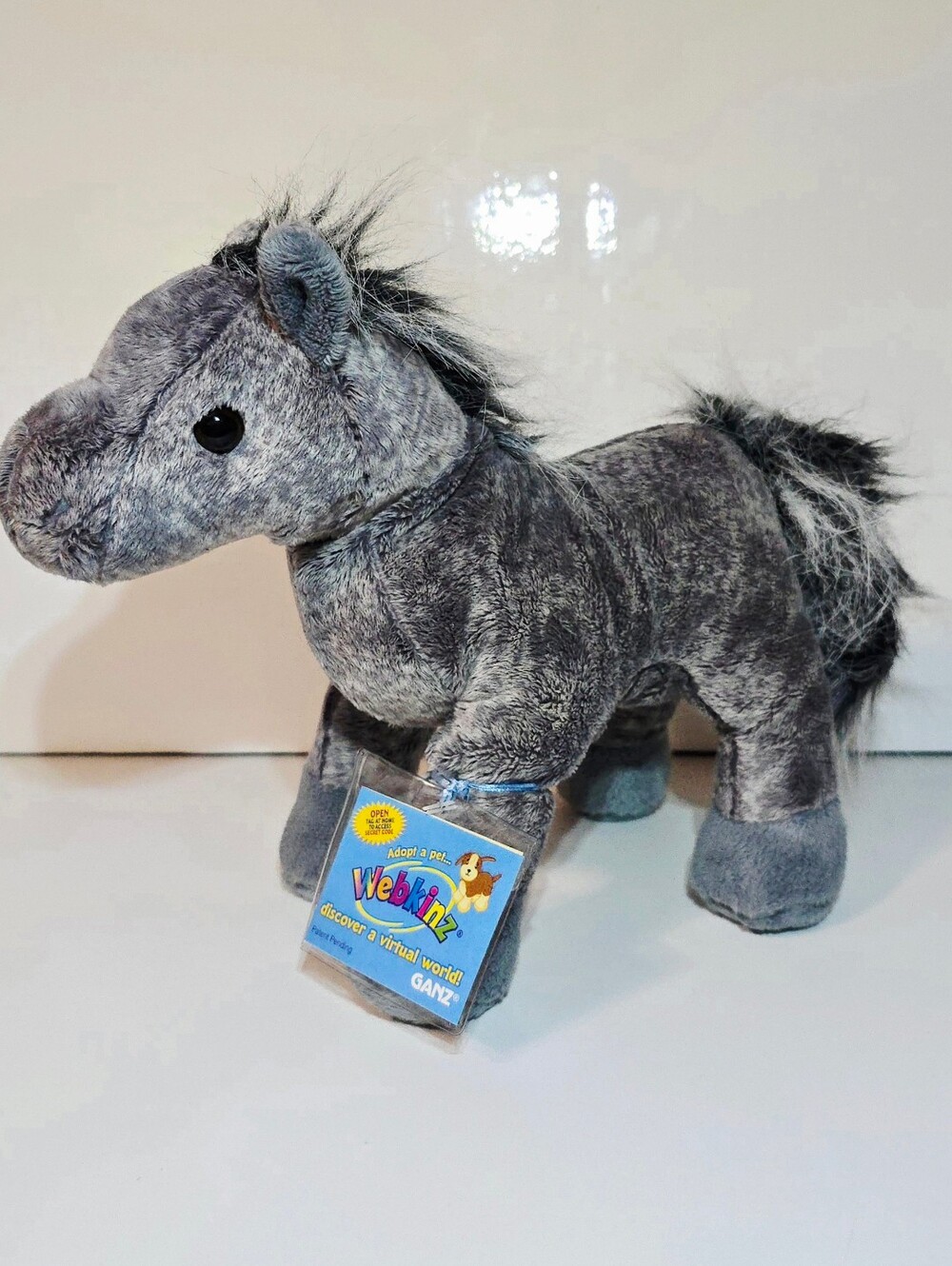 Ganz Webkinz Grey Arabian Horse Plush W/ Sealed Code Stuffed Animal Toy HM098